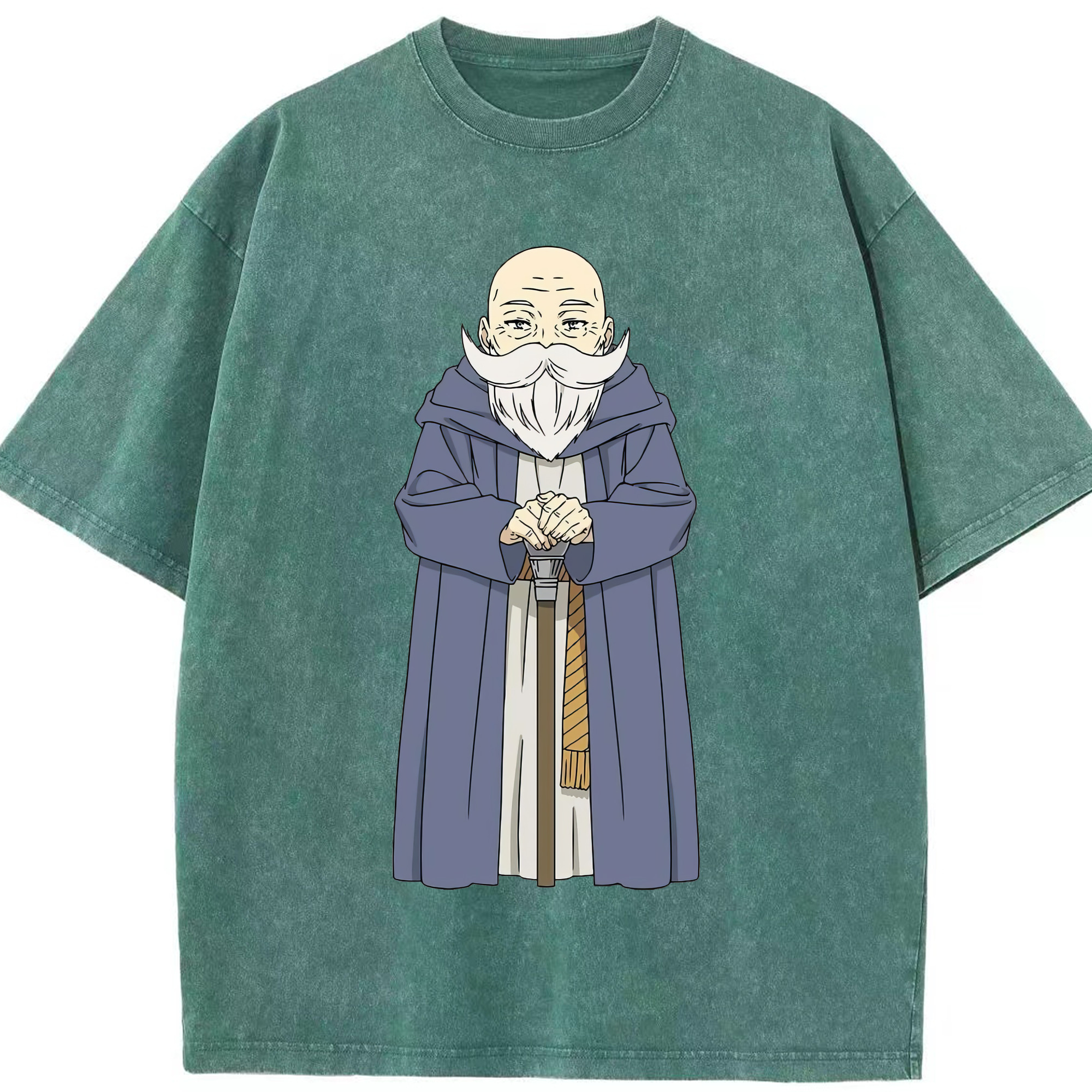 （画像用） 葬送のフリーレン Frieren 綿100% ヴィンテージ風 半袖Tシャツ（フロントプリント）